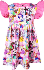 Baby Girls Disneyland Trip Mouse Love Heart  Ruffle Top Capri Outfit