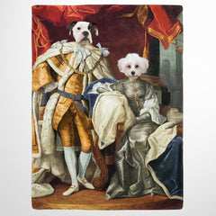 The Royal Couple - Custom Pet Blanket