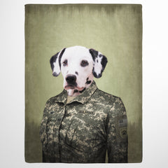 The Army Woman - Custom Pet Blanket