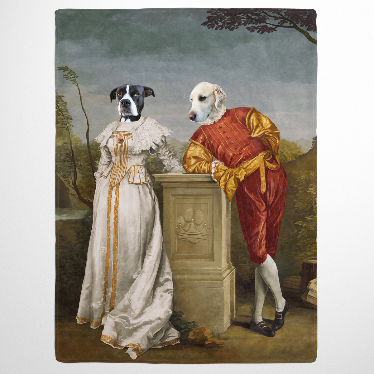 The Courtly Couple - Custom Pet Blanket