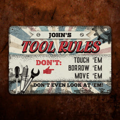 7NH. Tool Rules_Sample Design Metal Sign Mockup 14