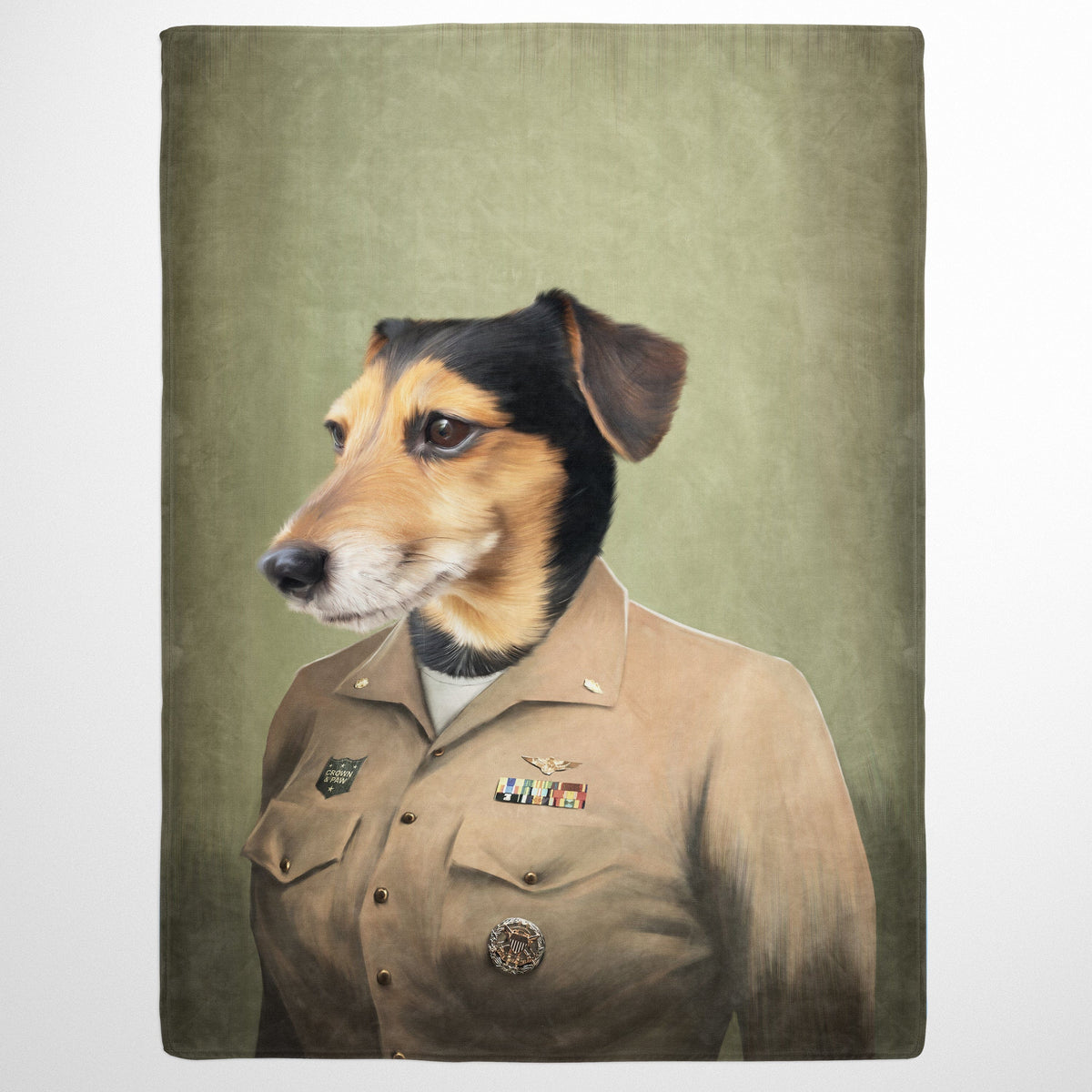 USA MADE Personalized Pet Blanket | The Female Naval Officer - Custom Pet Blanket, Pet Photo Throw, Dog Cat Mom Dad Gifts | Custom Pet Lover Gifts