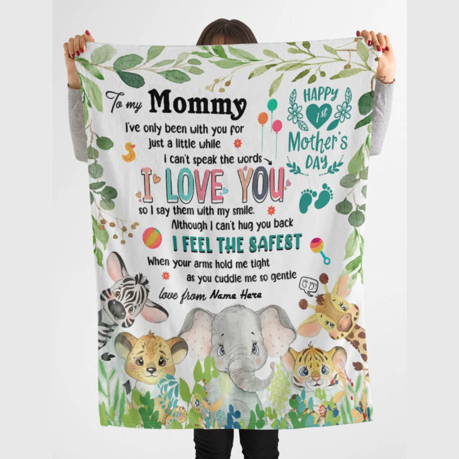 1st mothers day blanket, First mom day blanket, first mothers day, baby to mom blanket