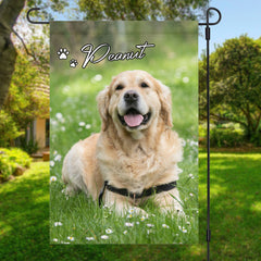 Dog Cat Pet Paw Personalized Custom Photo Garden Flag T723