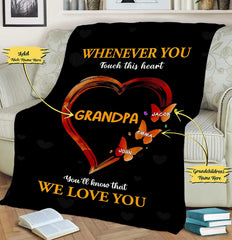 Customized Blanket For Nana, Grandma We Love You Grandparent Blanket With Custom Kids Names, Birthday, Mother's Day