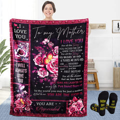Gifts for Mom Blanket - Mom Gifts for Mom Birthday Mother's Day Christmas from Daughter or Son