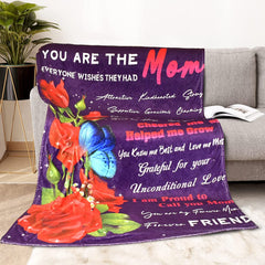 To my Mom Blankets - Birthday Gifts for Mom from Daughter Son, Mother's day gift for Mom
