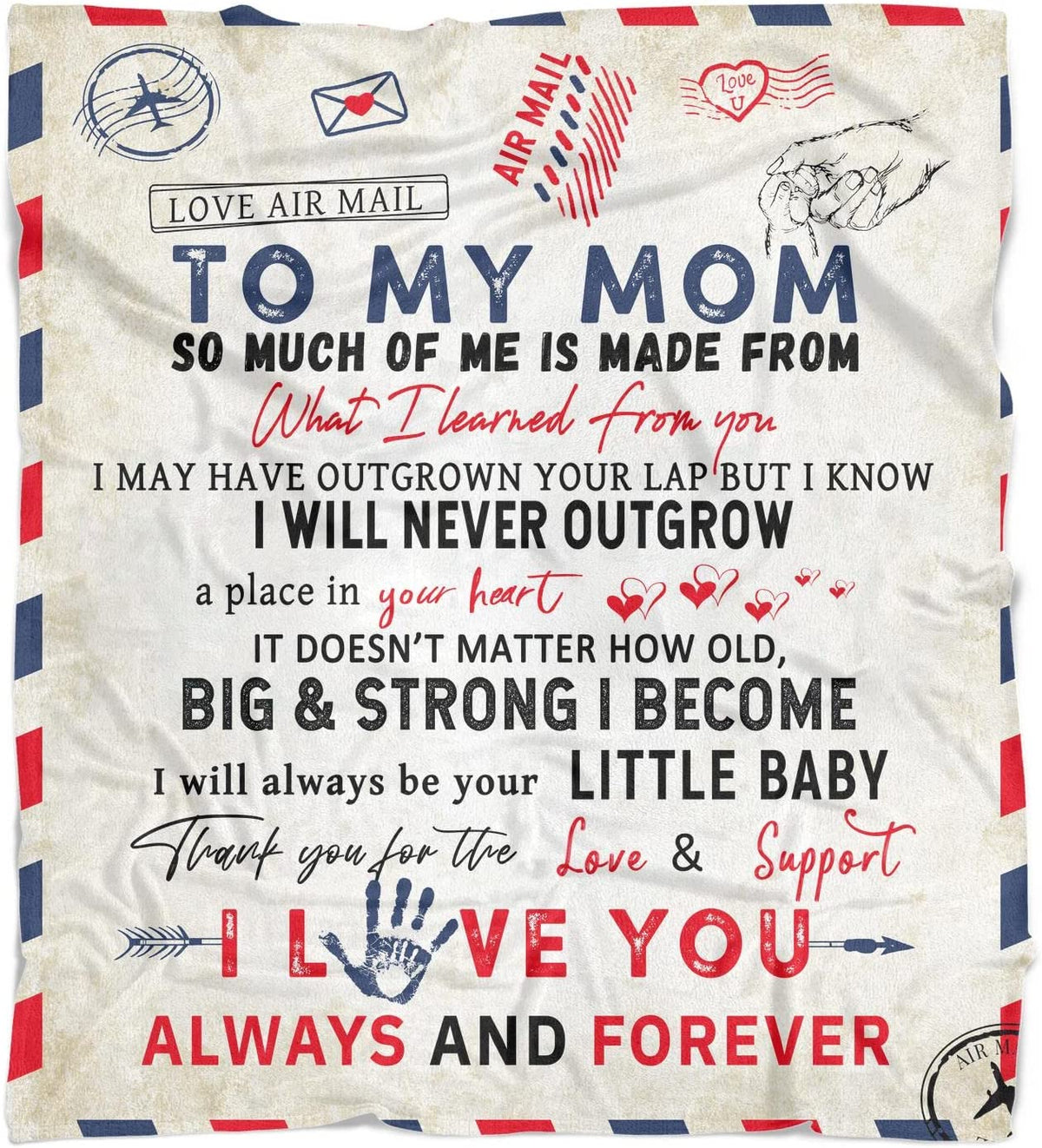 To My Mom Blanket from Son Daughter, Birthday Gifts for Mom Flannel Throw Blankets, Mother's day gift for Mom