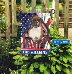 Alabama Boxer Dog Personalized Garden Flag Garden Dog Flag Personalized Dog Garden Flags 1