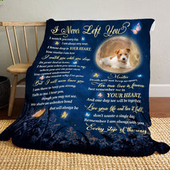 Personalized Memorial Photo Dog Blanket Sympathy Gift For Loss Of Pet