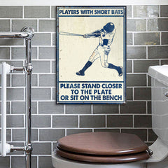 USA MADE Customized Baseball Players Short Bats Customized Classic Metal Signs