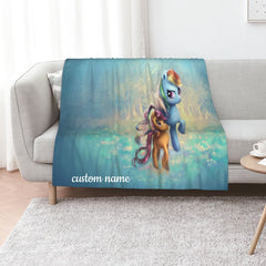 Custom Name Disney My Little Pony Quilt Bedding Set – Perfect for Bedroom Decor and Home Decoration