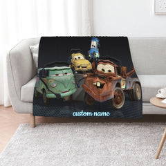 Disney Cars Custom Name Blanket – Great Gifts for Family and Home Decoration