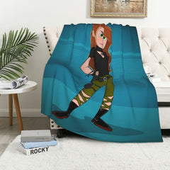 Disney Kim Possible Quilt Bedding Set Blanket: Great for Family Gift and Living Room.