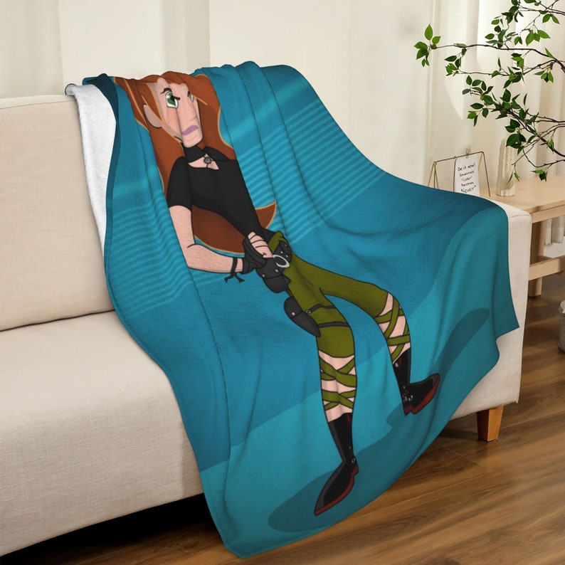 Disney Kim Possible Quilt Bedding Set Blanket: Great for Family Gift and Living Room.