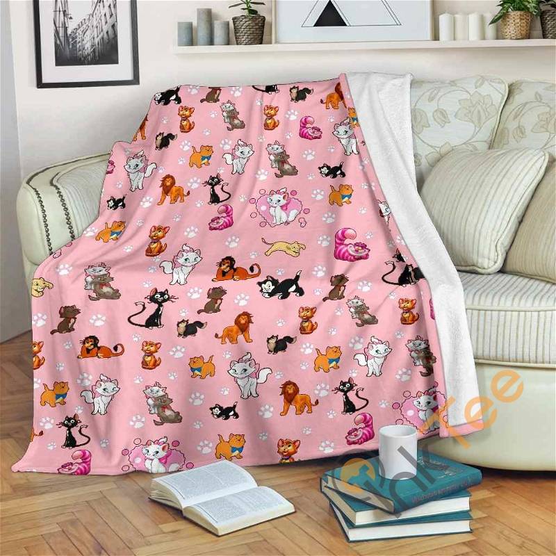 Disney Kitty Sherpa Blanket Fleece Blanket Funny Gifts