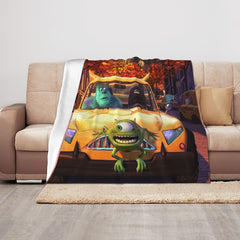 Disney Mike’s New Car Custom Name Quilt Blanket – Perfect for Bedroom Decor and Home Decoration