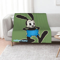Disney Oswald The Lucky Rabbit Quilt Blanket Bedding Set: Ideal for Sofa Blanket and Home Decoration