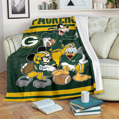 Disney Packers Team Football Sherpa Blanket Fleece Blanket Gifts for Fans