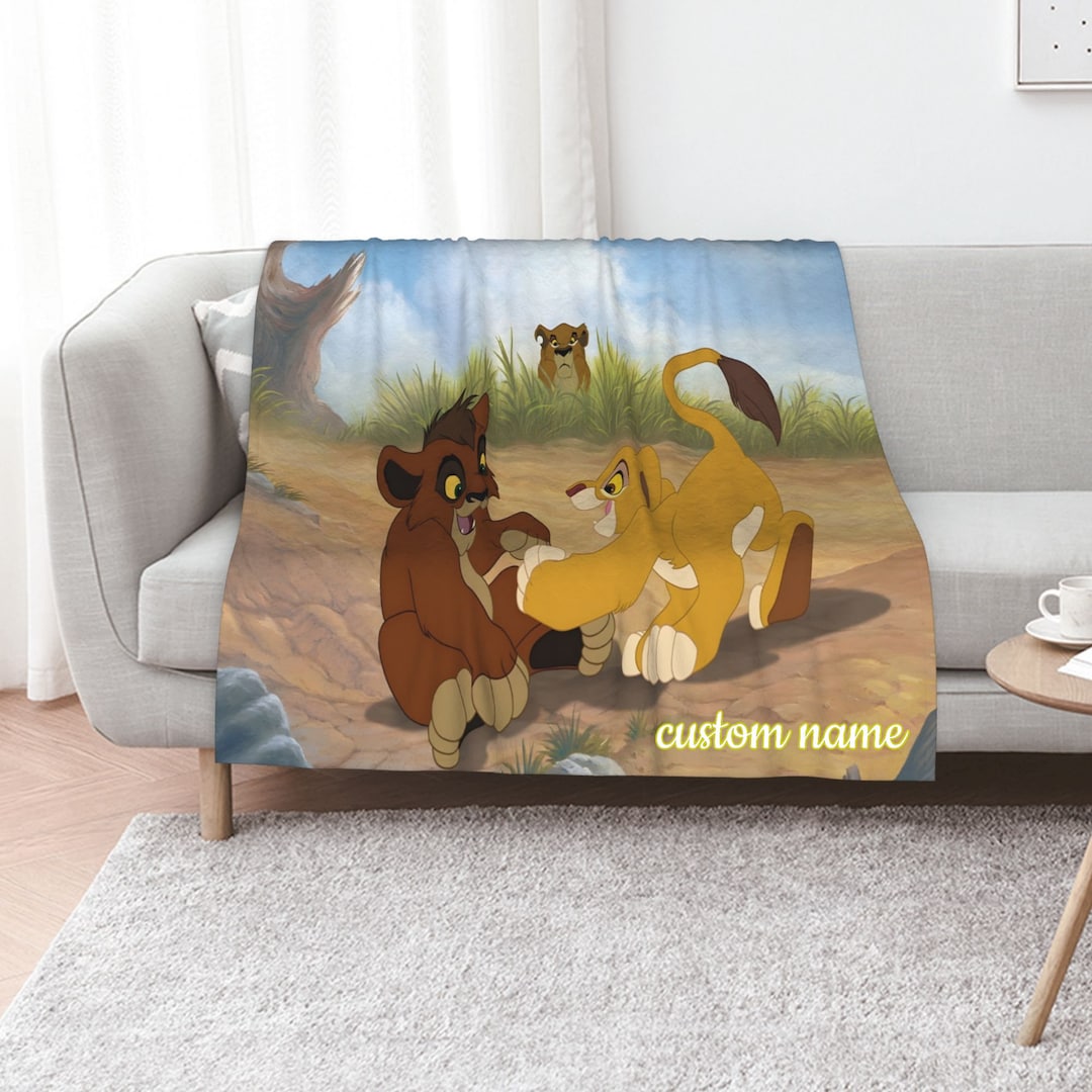 Disney The Lion King II Simba’s Pride Personalized Blanket – Ideal for Bedroom Decor and Movie Lovers