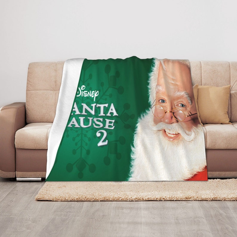 Disney The Santa Clause 2 Quilt Blanket with Custom Name for Home Decoration