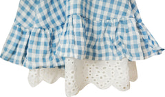 Baby Girls Wizard Of Oz Dorothy Blue Gingham Pinafore Dress - Blue/White
