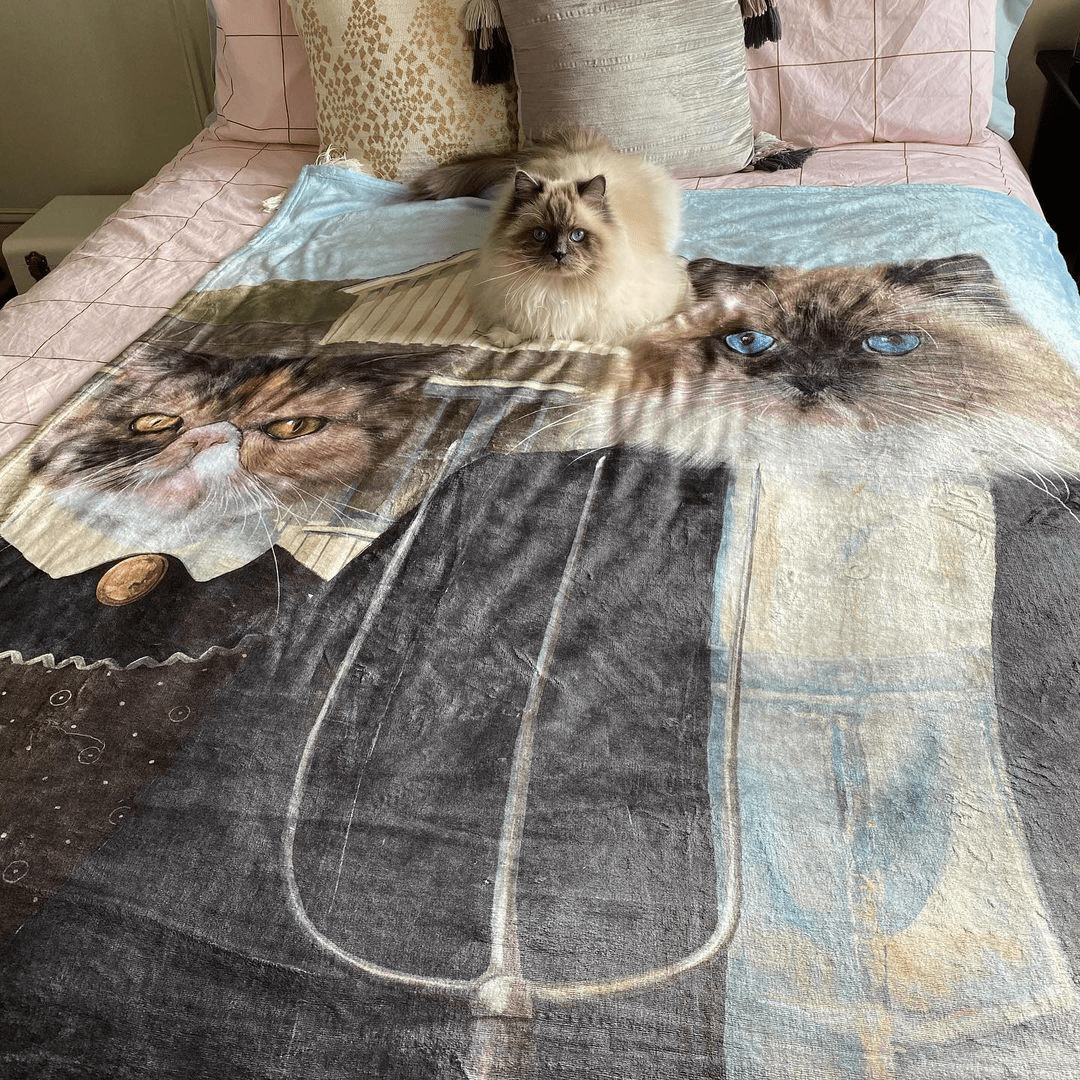 The American Gothic - Custom Pet Blanket