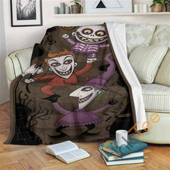 Nightmare Before Christmas Sherpa Fleece Blanket Gifts for Family, for Couple