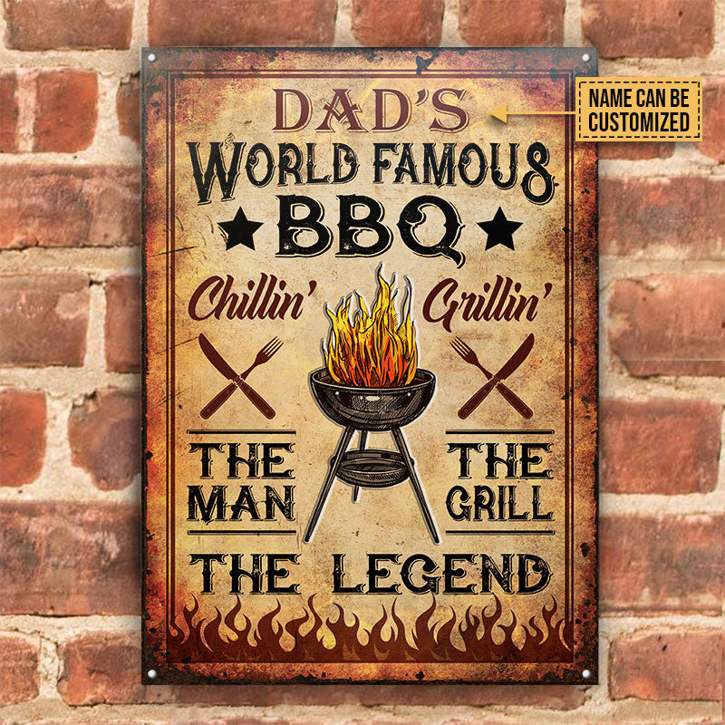 USA MADE Customized Personalized BBQ World Famous Vintage Customized Classic Metal Signs