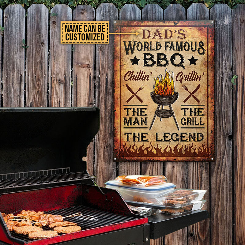 USA MADE Customized Personalized BBQ World Famous Vintage Customized Classic Metal Signs