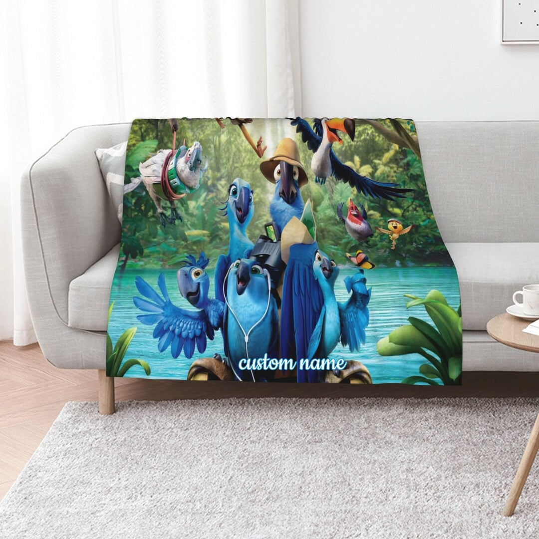 Personalized Disney For The Birds Blanket for Home Decor and Picnic – Great Gifts for Family