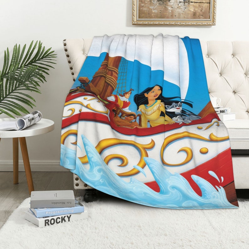 Personalized Disney Pocahontas II Journey to a New World Quilt Blanket – Suitable for Home Decoration and Sofa Blanket