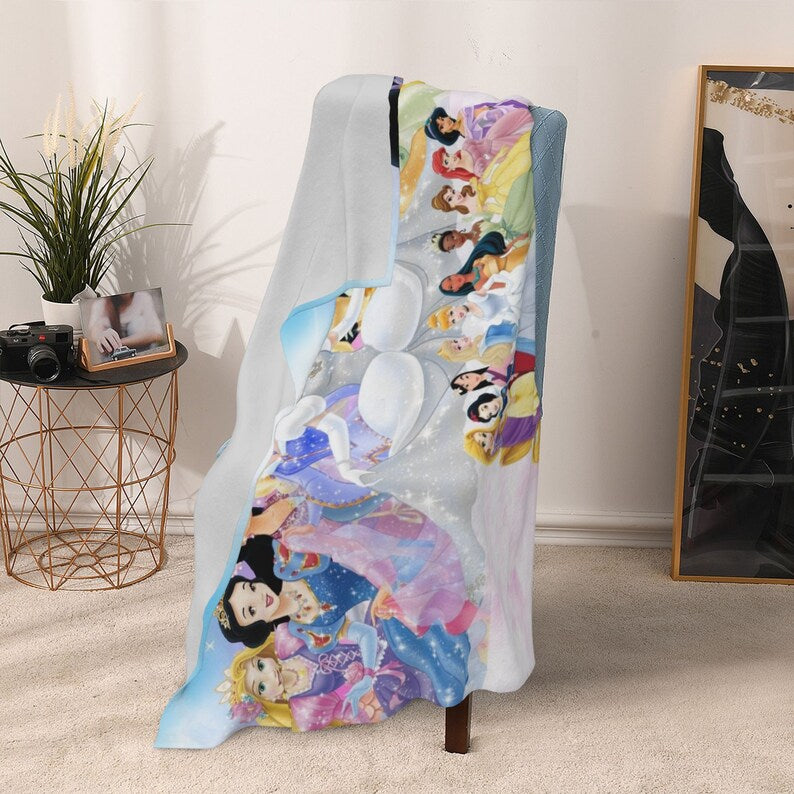 Personalized Disney Princess Quilt Blanket for Great Gifts for Family