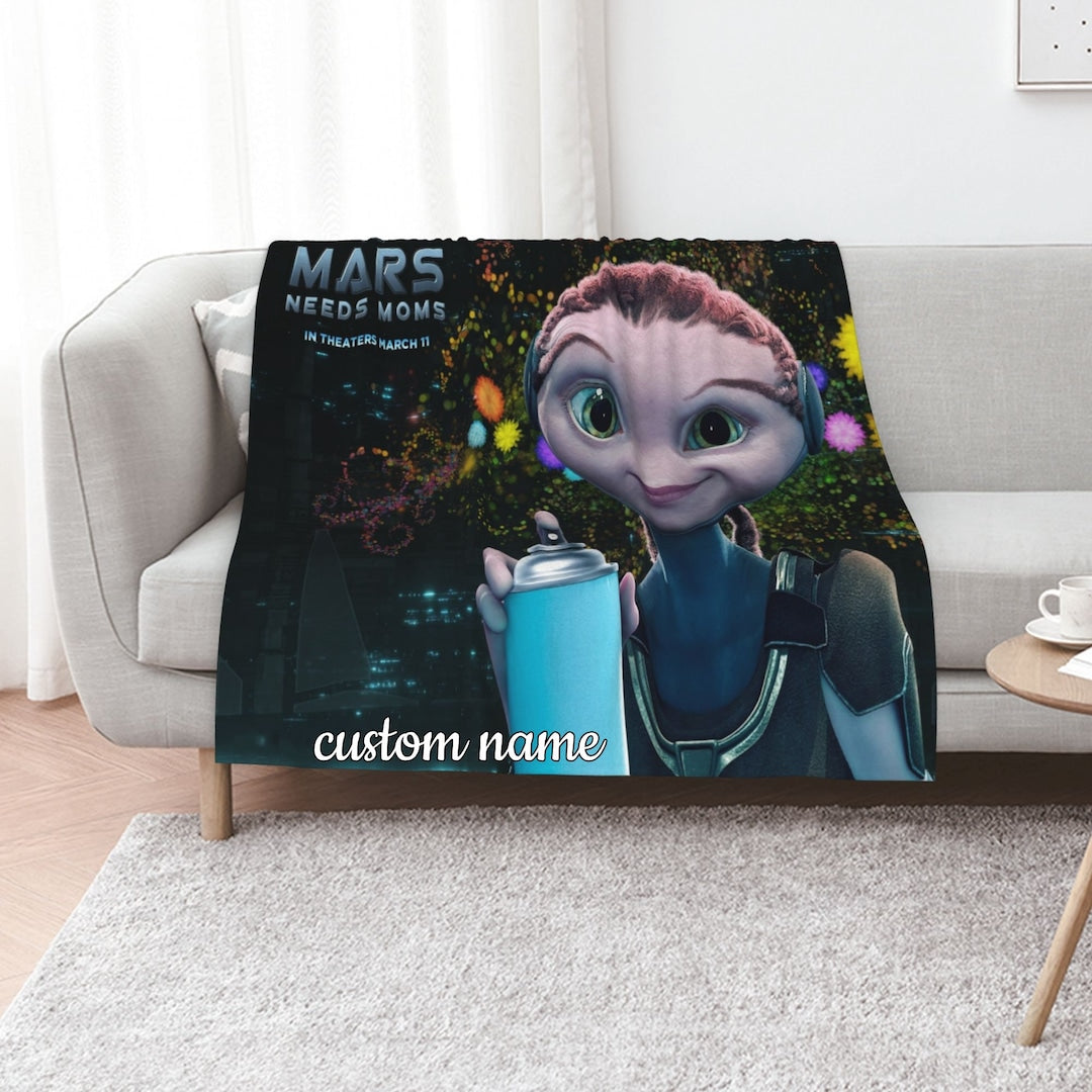 Personalized Disney Roving Mars Blanket for Home Decor and Picnic – Great Gifts for Family