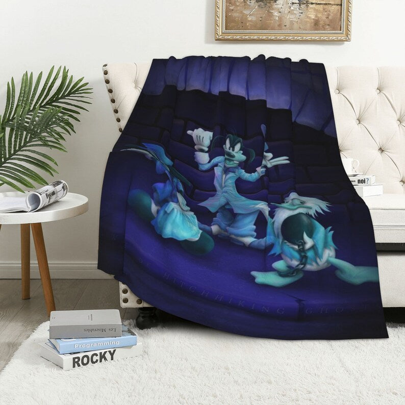 Personalized Disney The Haunted Mansion Quilt Blanket for Sofa and Living Room Decor