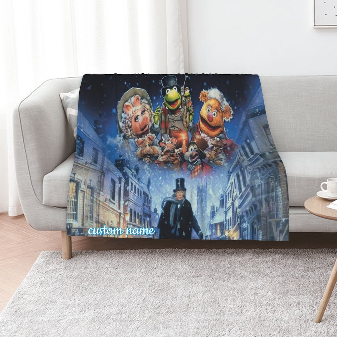 Personalized Disney The Muppet Christmas Carol Blanket for Home Decor – Great Gifts for Family