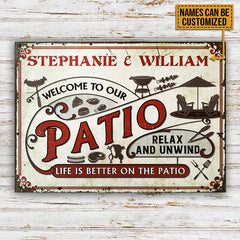 USA MADE Customized Personalized Patio Grilling Life Is Better Custom Classic Metal Signs