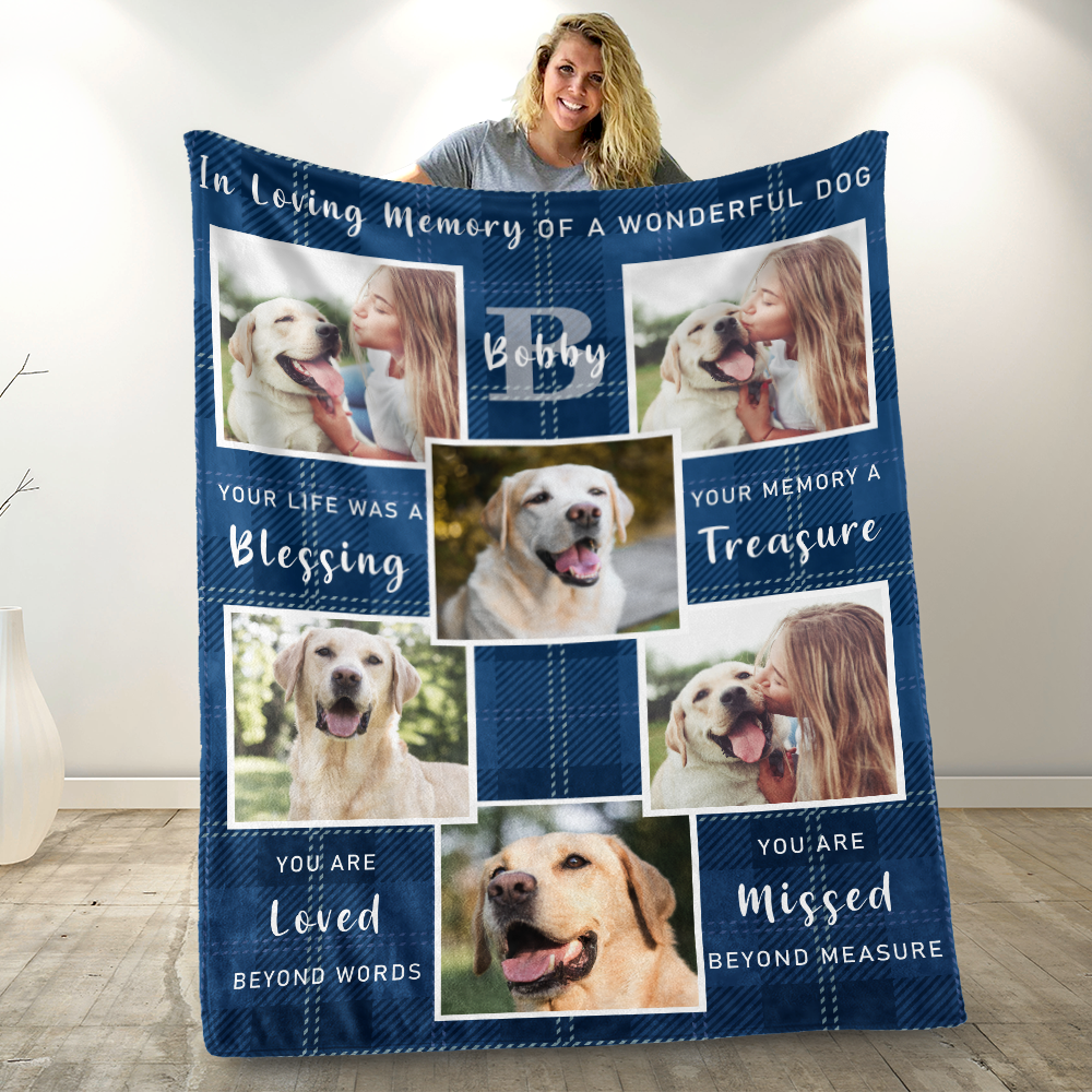 USA MADE You Are Missed - Personalized Photo Blanket