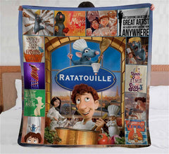 Ratatouille Remy Linguini Disney Bedding Decor Sherpa Blanket Fleece Blanket Funny Gifts