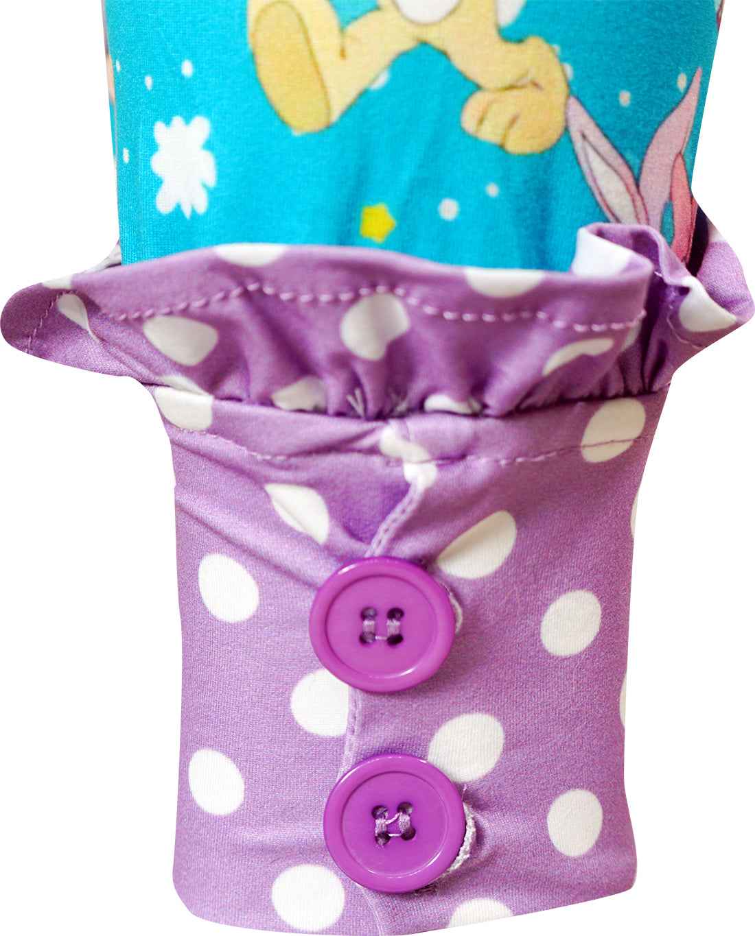Toddler Little Girls Disney Inspired Minnie Easter Outfit with Scarf - Lavender Turquoise - Angeline Kids