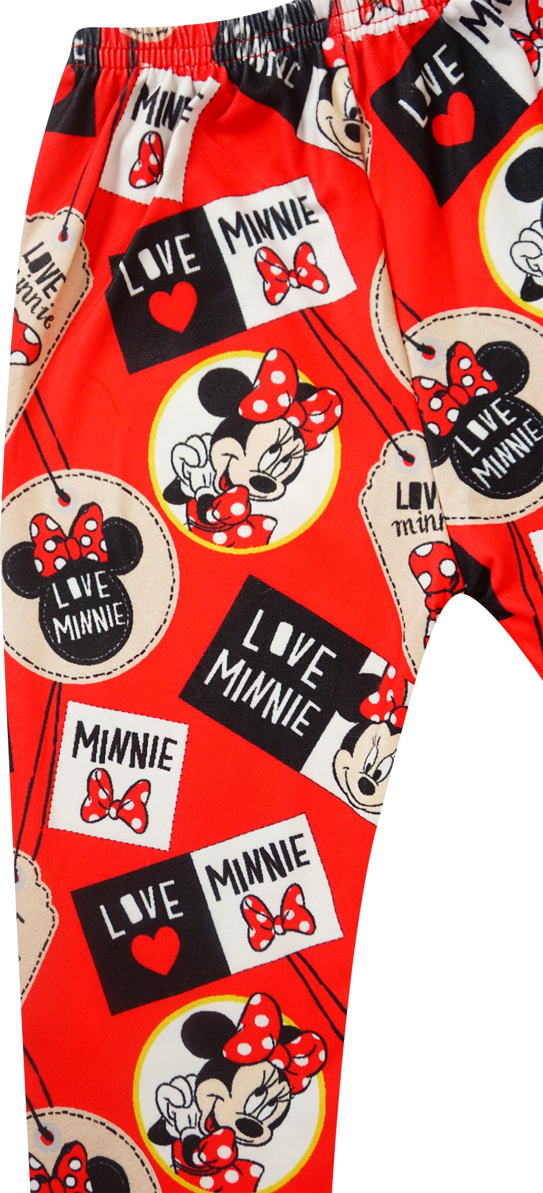 Baby Toddler Little Girls Love Minnie Scarf Outfit - Red Black - Angeline Kids
