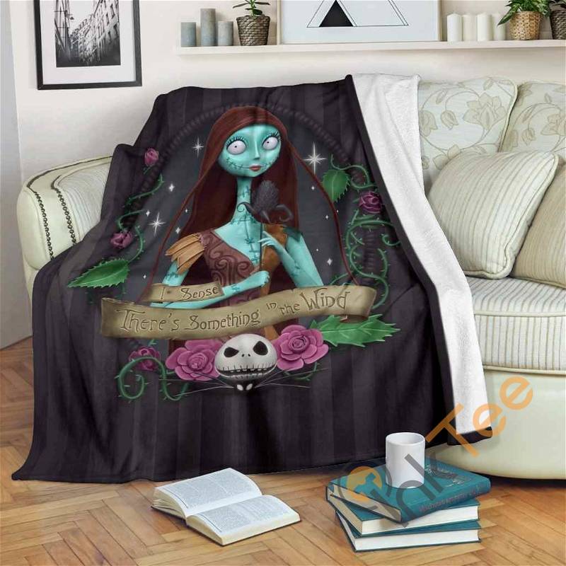 Sally There’s Something In The Wind Nightmare Sherpa Fleece Blanket Gifts for Family, for Couple