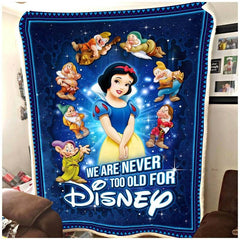 Snow White And Seven Dwarfs Disney Inspired Bedroom Livingroom Office Home Decoration Sherpa Blanket Fleece Blanket Funny Gifts