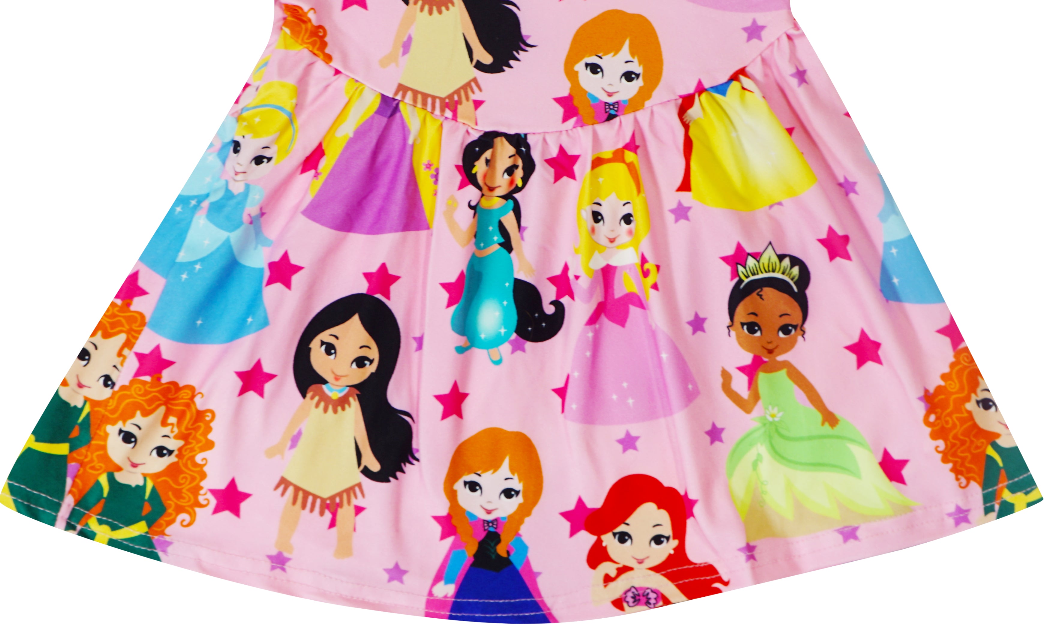 Girls Fairy Tale Princess Ruffle Top Shorts Set - Pink - Angeline Kids