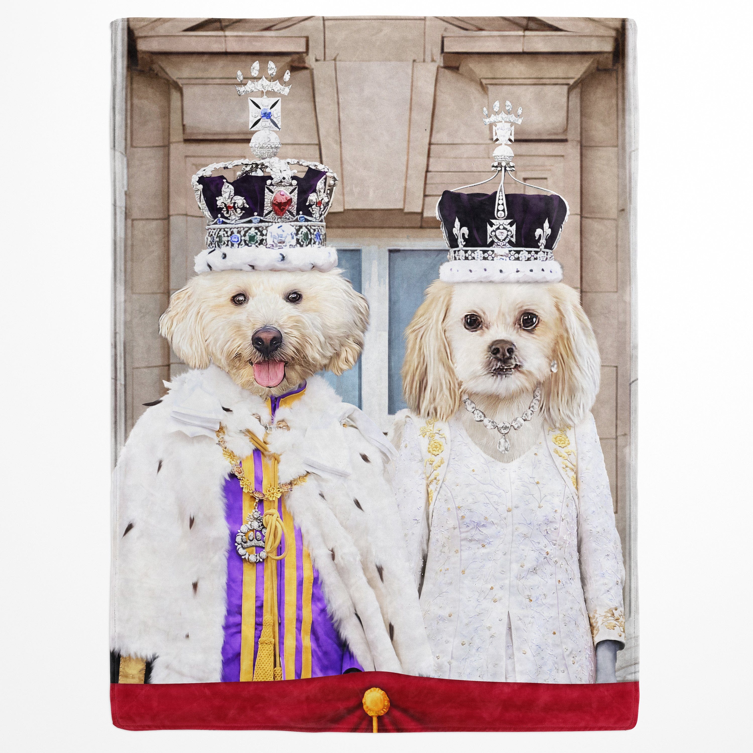 The Coronation Couple - Custom Pet Blanket
