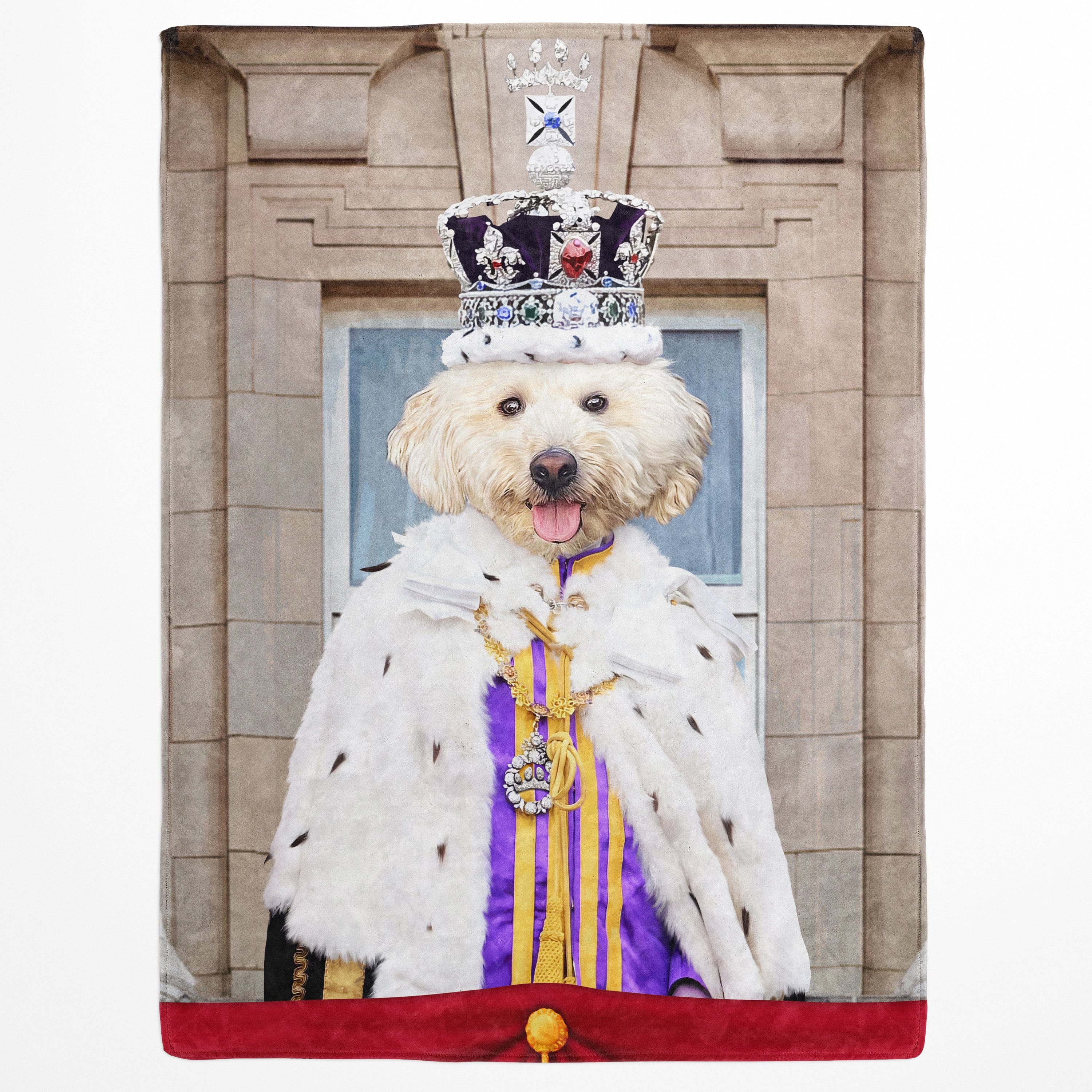 King's Coronation - Custom Pet Blanket
