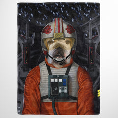 The Space Pilot - Custom Pet Blanket