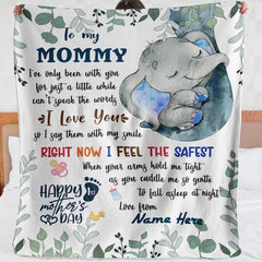 Blanket for new Mom, Personalized to My Mommy Fleece Blanket, First, Happy 1st First Time Mom Gift