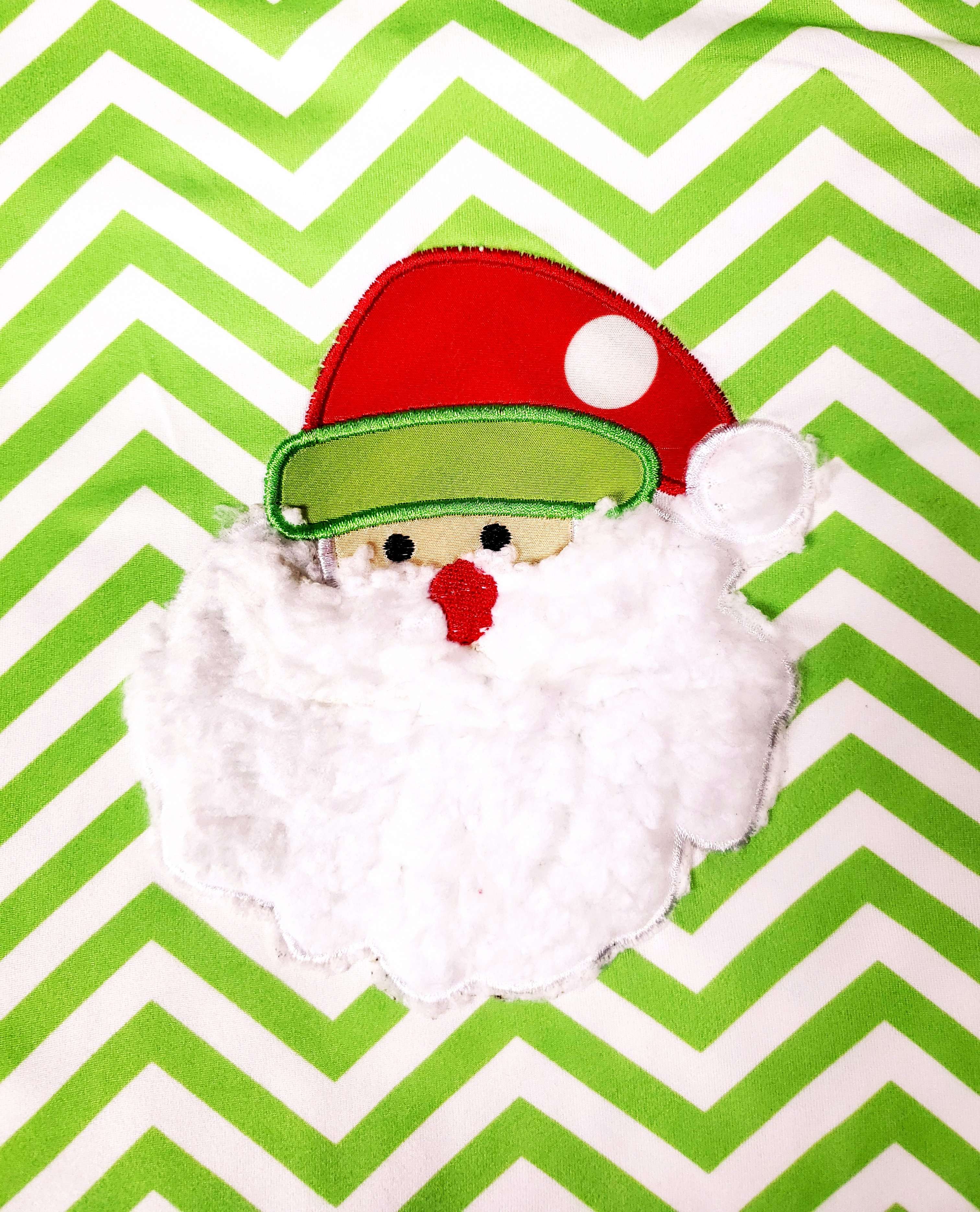 Angeline Kids:Baby Toddler Little Girls Christmas Santa Polka Dot Chevron Outfit - Lime Red