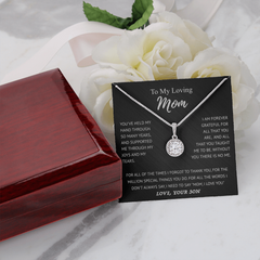 To My Loving Mom | I Am Forever Grateful For You | Eternal Hope Necklace